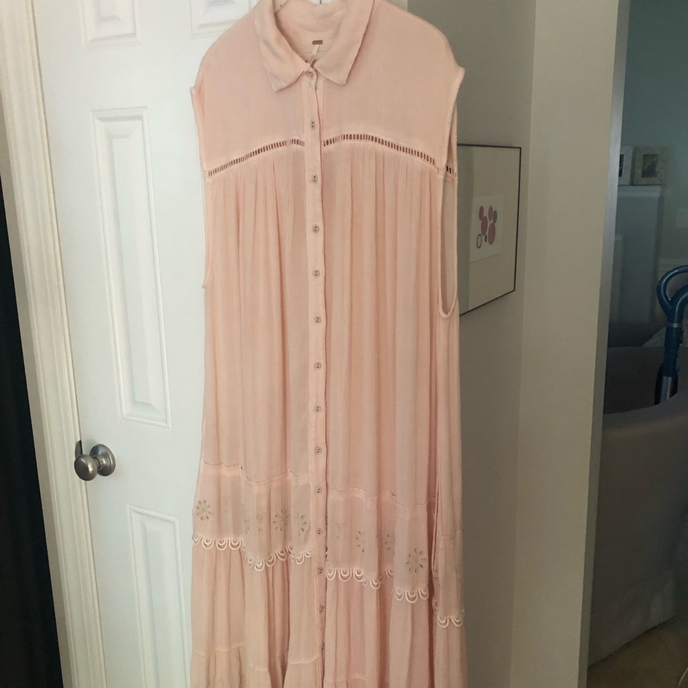 Free People Blush Cream Maxi Dress - Picture 9 of 17